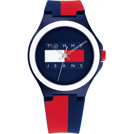 Tommy+JeansTommy Jeans Unisex's Analog Quartz Watch with Silicone Strap 1720026 